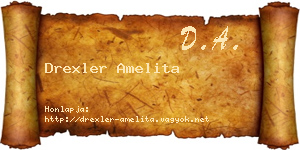Drexler Amelita névjegykártya